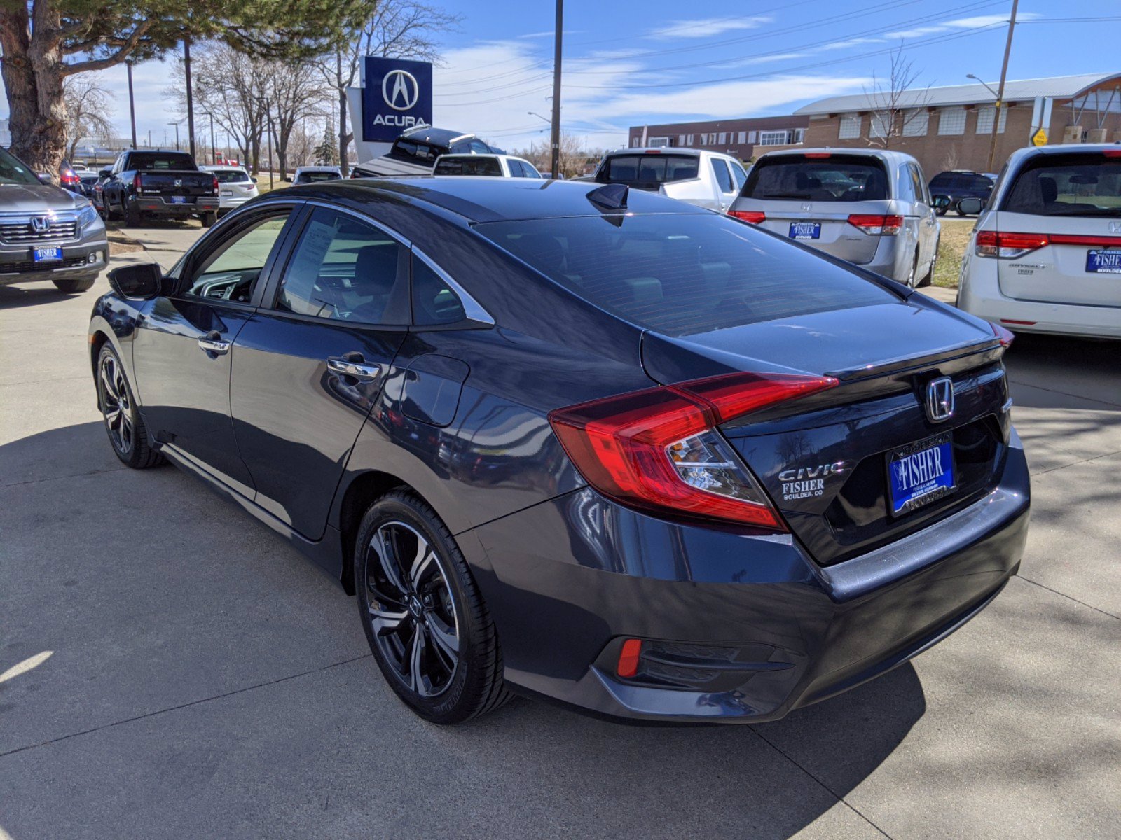 Pre-owned 2017 Honda Civic Touring Cvt 4dr Car In Boulder #195470b 